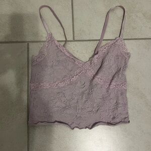 Urban Outfitters Purple Lace Top - Size M